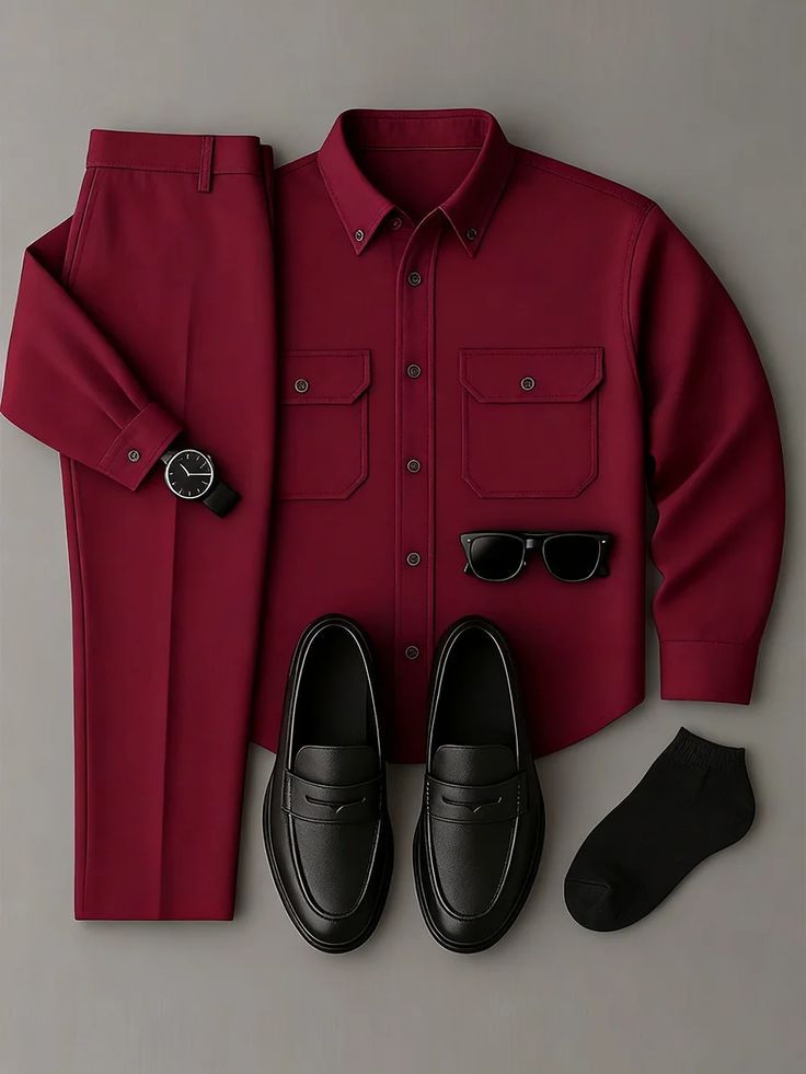Burgundy Monochromatic Executive Bundle