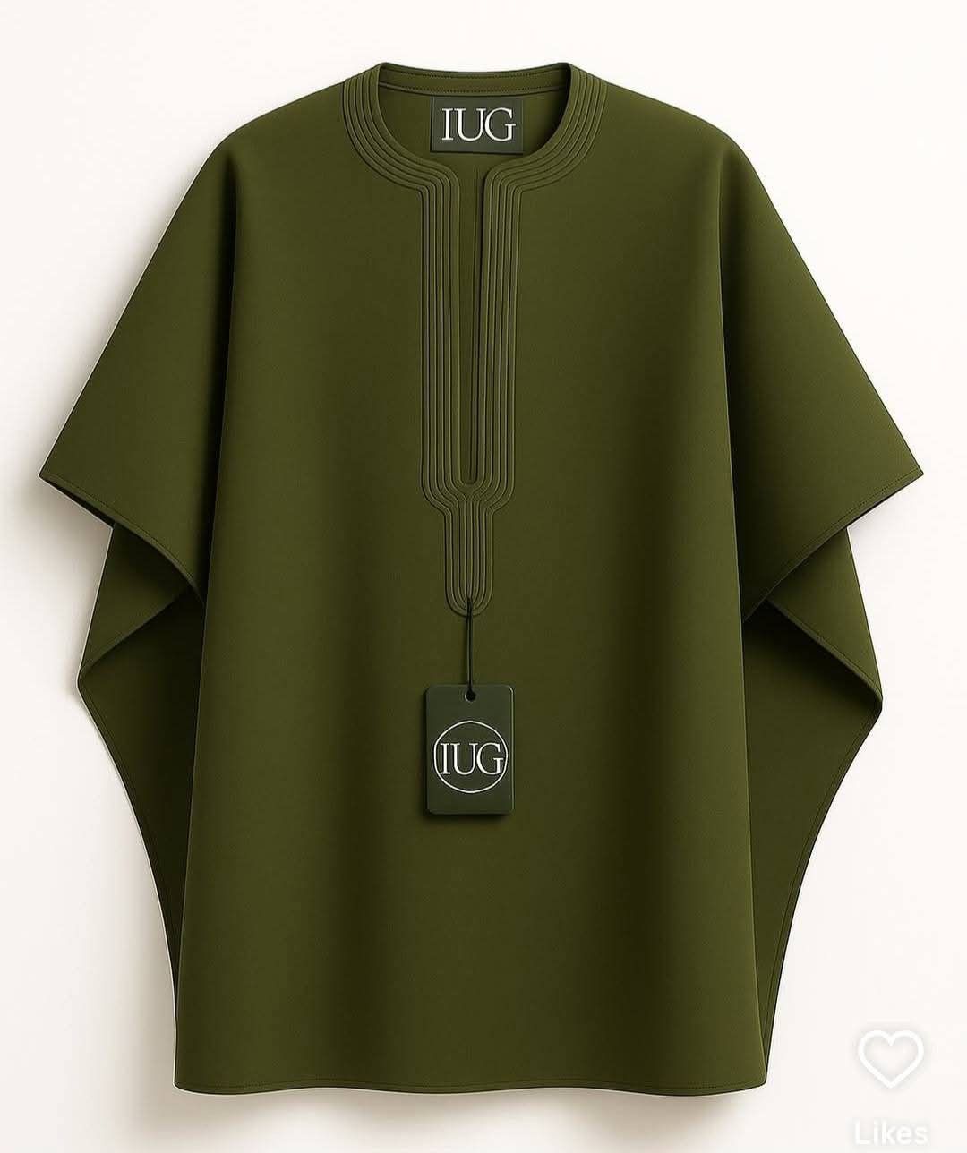 Elegant Olive Green IUG Kaftan