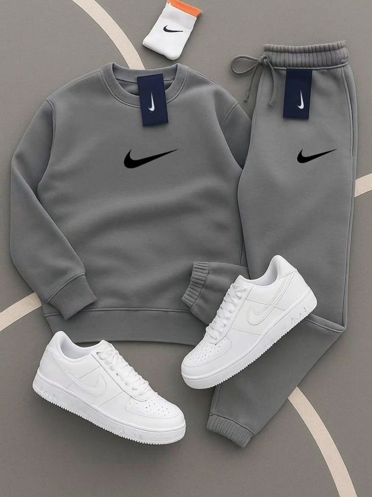 Nike Sportswear "Shadow Grey" Essential Tech-Lounge Set